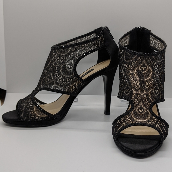 Lace & Rhinestone Heels - Picture 7 of 8